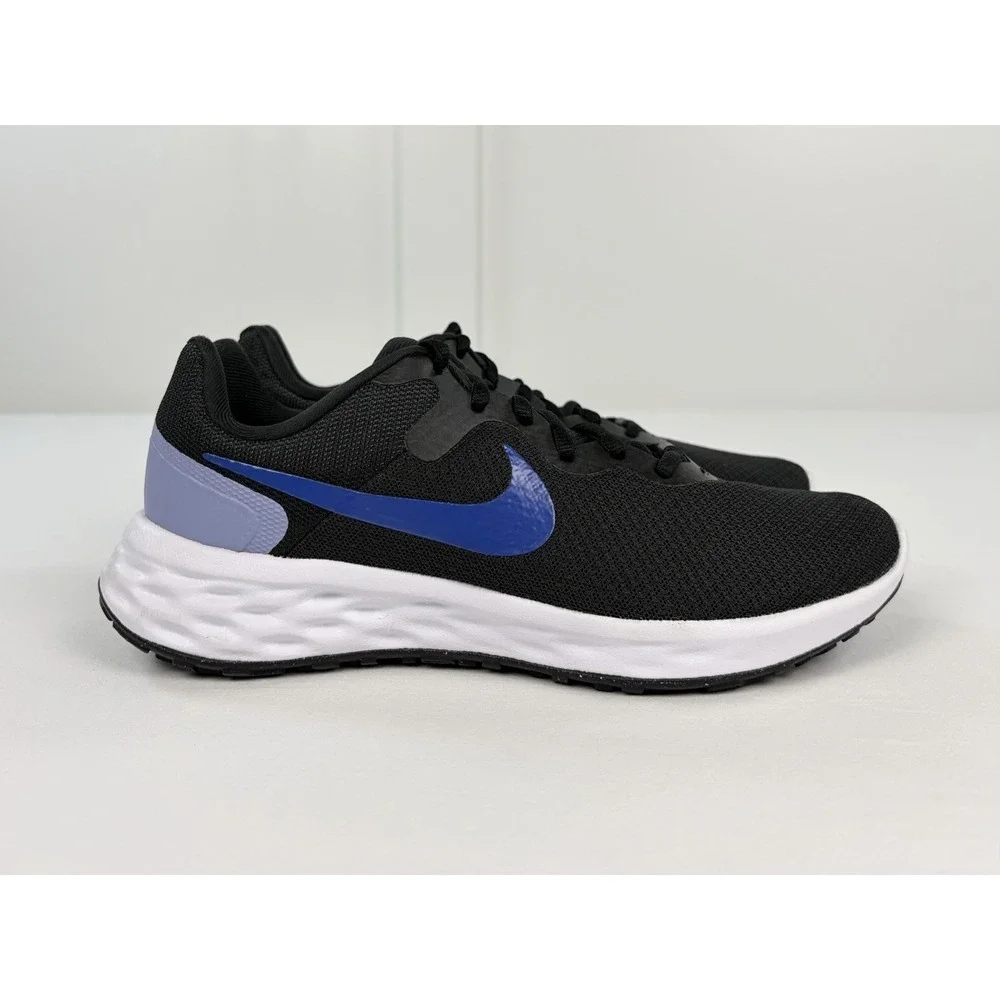 Nike Revolution 6 Next Nature Black Lapis Blue Women's Running Shoes Size 8.5